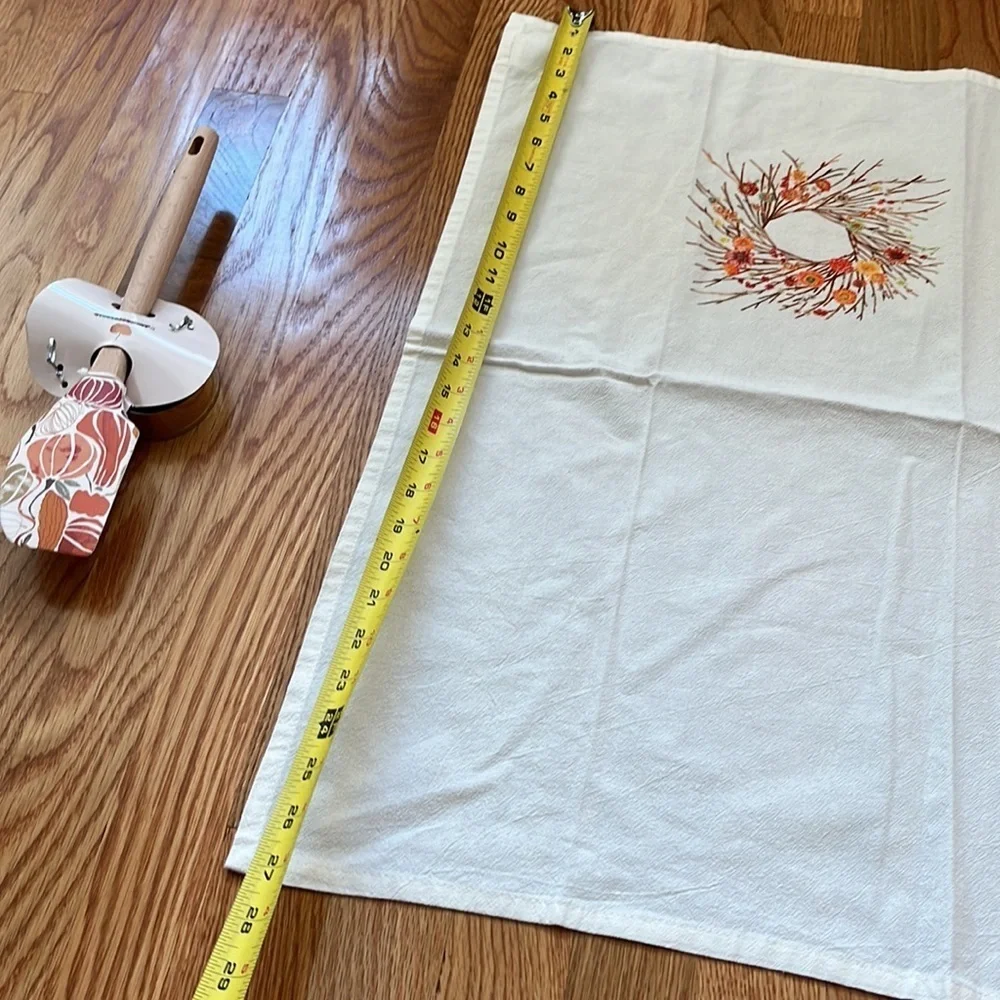NWT Anthropologie Terrain Autumn Dish Towel and Spatula Set